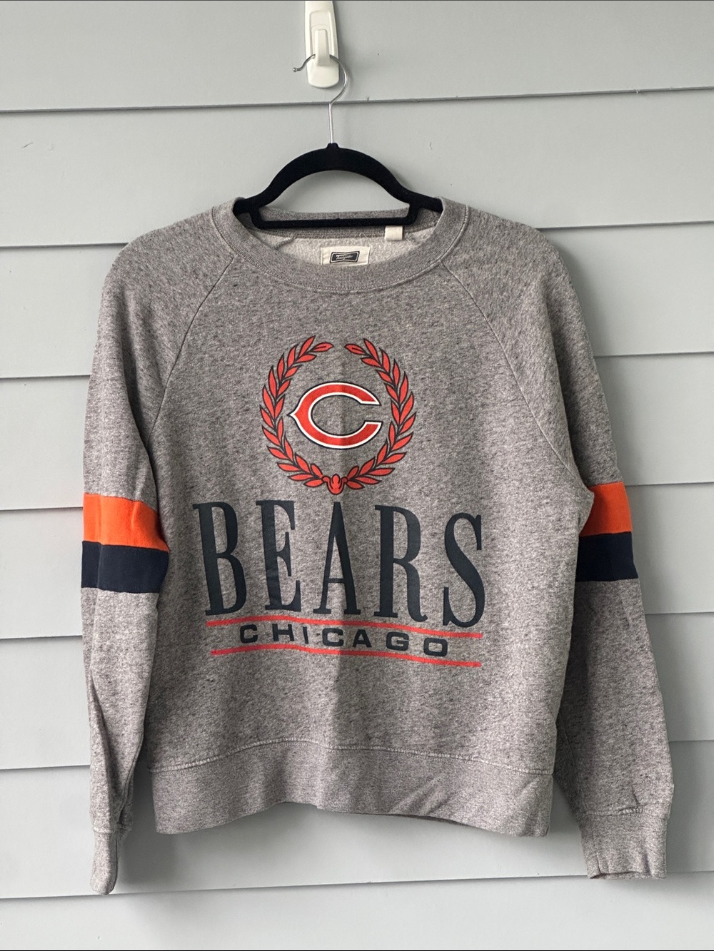 Chicago Bears Gray Logo Crewneck Sweatshirt - NFL Team Pullover